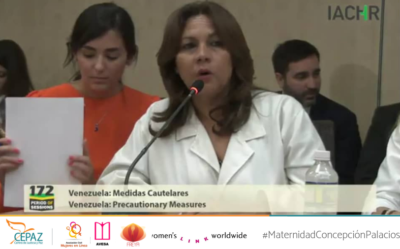 Cepaz participó en el 172 periodo de sesiones de la CIDH «revisión de la medida cautelar de la Maternidad Concepción Palacios»
