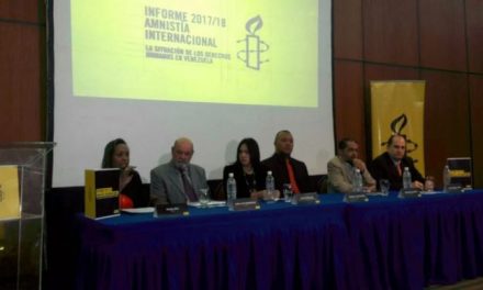 Informe Anual 2017/2018 de Amnistía Internacional sobre la emergencia humanitaria que afecta a Venezuela