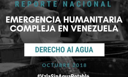 Reporte Nacional de la Emergencia Humanitaria Compleja en el Derecho al Agua