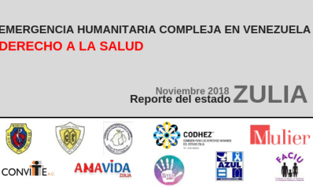 Reporte Nacional sobre el Derecho a la Salud en el estado Zulia