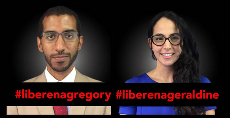 Organizaciones de DDHH exigen el cumplimiento de la orden de excarcelación para Gregory Hinds y Geraldine Chacón en Venezuela