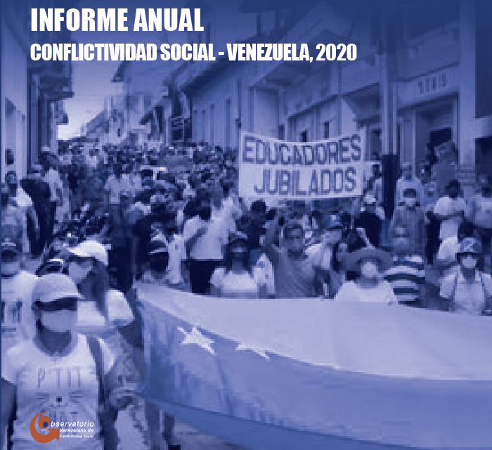 El  Observatorio Venezolano de Conflictividad Social  entre enero y diciembre de 2020 registró 9.633 protestas