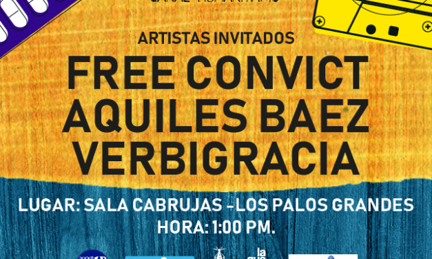Música por Medicinas regresa a Caracas con Aquiles Báez y el lanzamiento del disco de Verbigracia