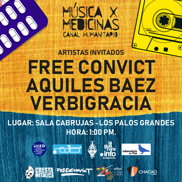 Música por Medicinas regresa a Caracas con Aquiles Báez y el lanzamiento del disco de Verbigracia