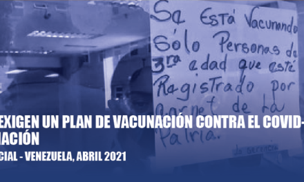 El Observatorio Venezolano de Conflictividad Social (OVCS) registró 548 protestas en abril de 2021