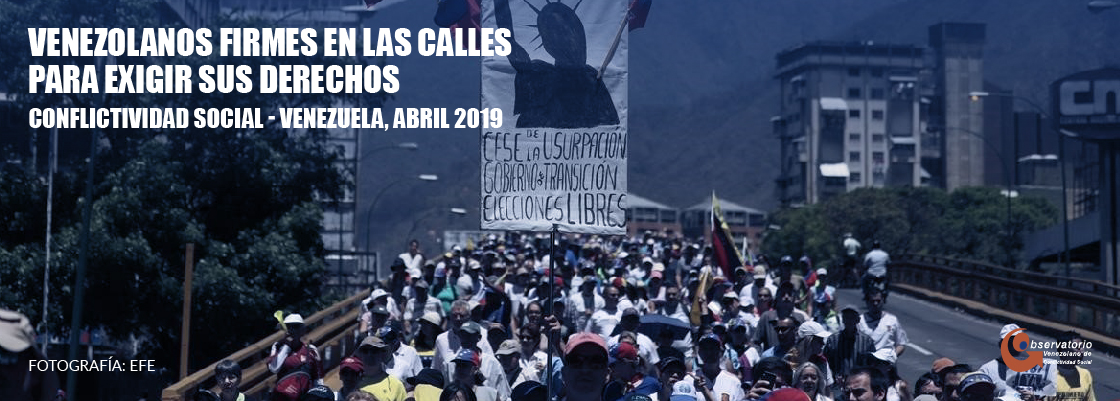 OVCS: 1.963 protestas se contabilizaron en Venezuela durante el mes abril
