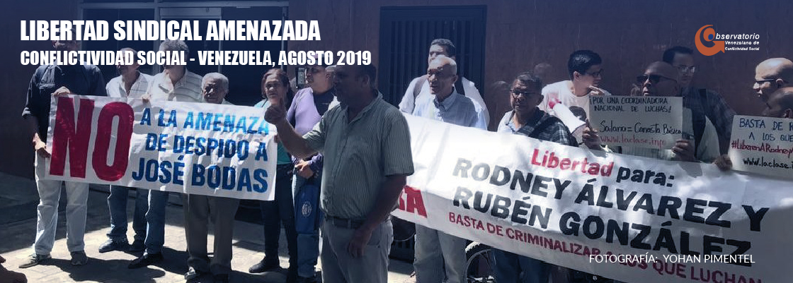 OVCS registró 783 protestas en agosto 2019
