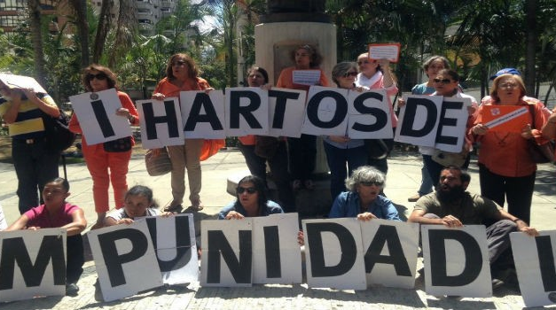 La Red Naranja y las organizaciones sociales de mujeres realizaron una acción de calle para pedir justicia por Linda Loaiza