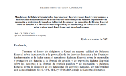 Relatores Especiales de la ONU se pronuncian sobre las medidas tomadas por el Estado venezolano contra las ONG