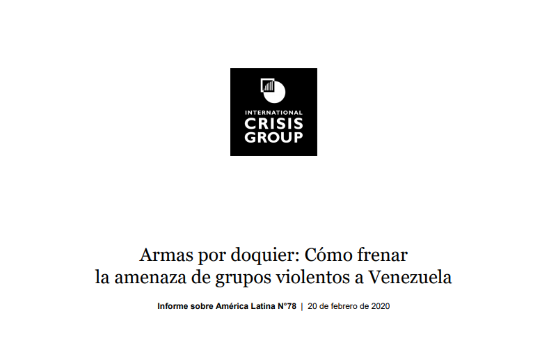 Informe Crisis Group: Armas por doquier: Cómo frenar la amenaza de grupos violentos a Venezuela