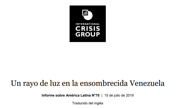Crisis Group: «Un rayo de luz en la ensombrecida Venezuela»