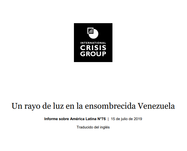 Crisis Group: «Un rayo de luz en la ensombrecida Venezuela»