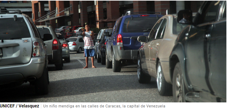 Uno de cada tres niños en Venezuela necesita ayuda humanitaria