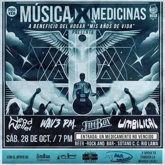 Música X Medicinas en Barquisimeto el próximo sábado 28 de octubre
