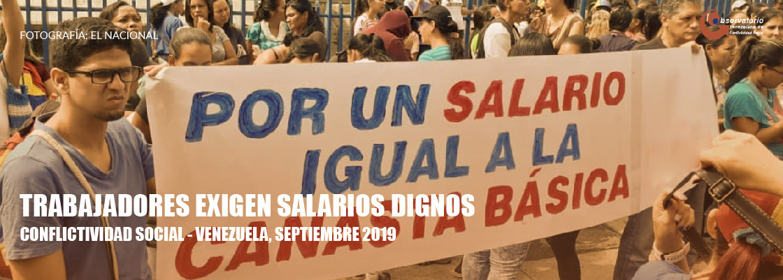 OVC registró 708 protestas durante el mes de septiembre de 2019